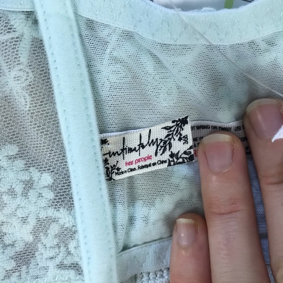 Free People Daydreamer Lace Bra Ice Fog Blue - Picture 6 of 7